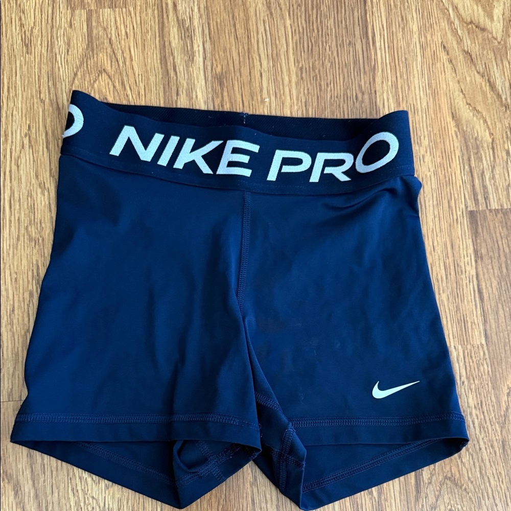 Nike Pro Women's Dark Blue Athletic Shorts